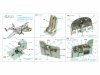 Quinta Studio QD32204 B-25J Mitchell Gun nose 3D-Printed & coloured Interior on decal paper (HK models) 1/32
